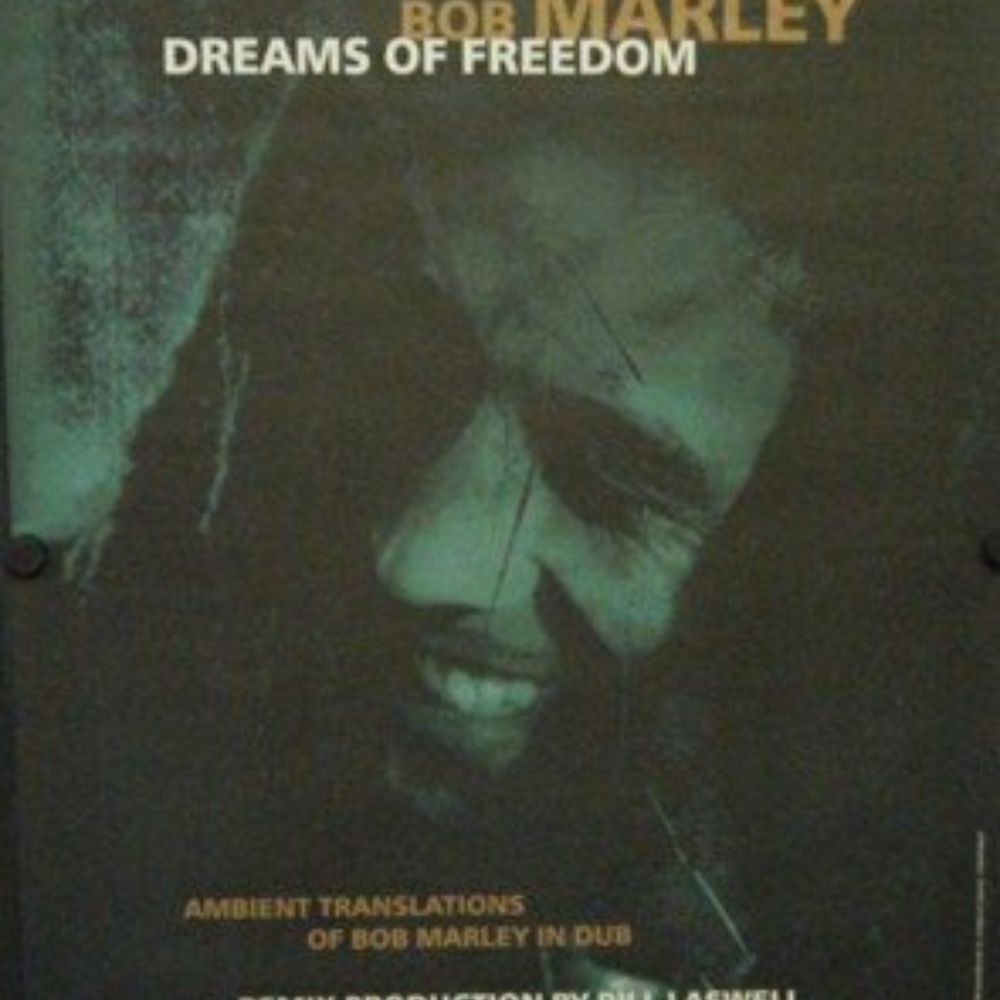 bob marley dreams of freedom vintage promo poster - jamming rasta exodus jah dub